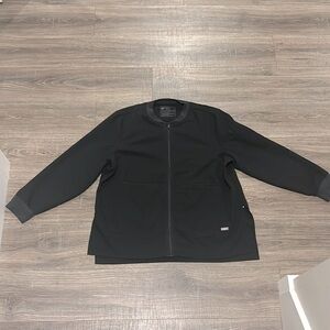 Figs black scrub jacket. Size XXL in black
